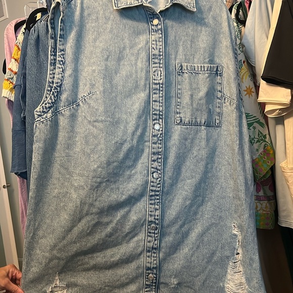 H&M Denim Shirt Dress (NEW) - medium - Picture 1 of 3